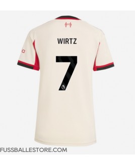Günstige Liverpool Florian Wirtz #7 Auswärtstrikot Damen 2025-26 Kurzarm